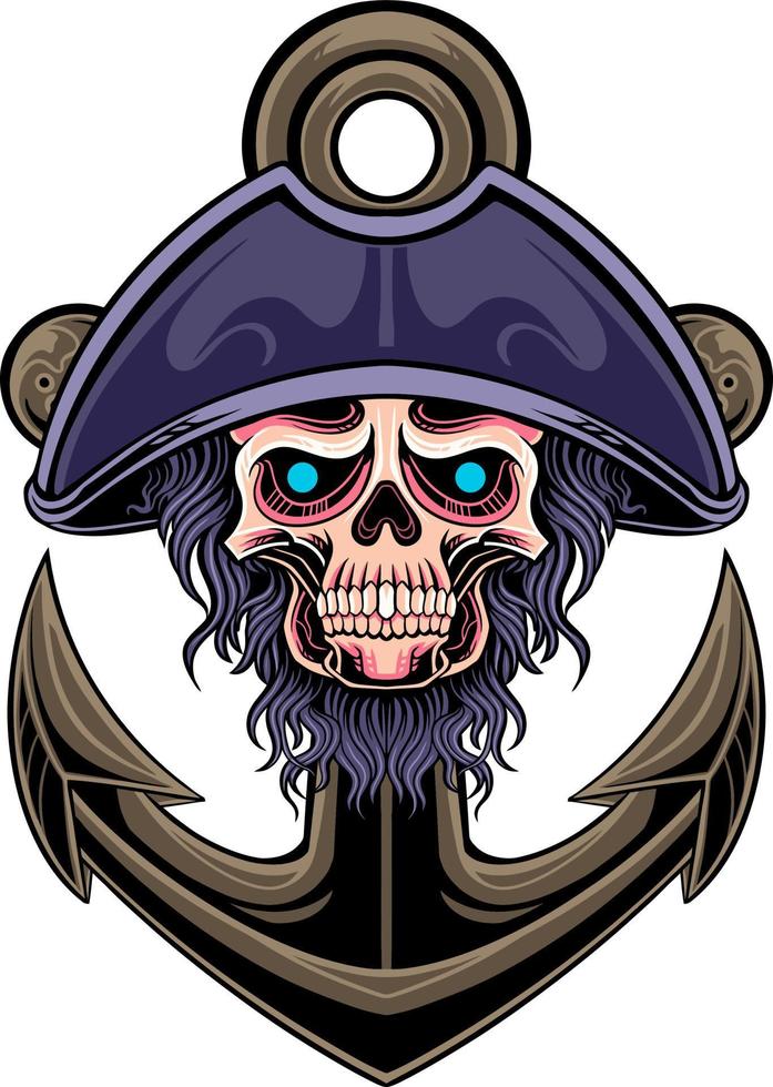 skull head vector design