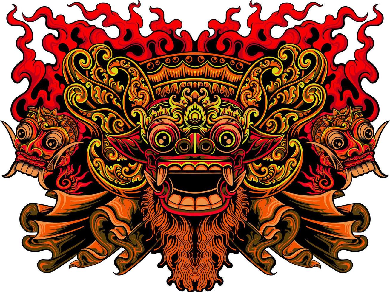 balinese barong vector design