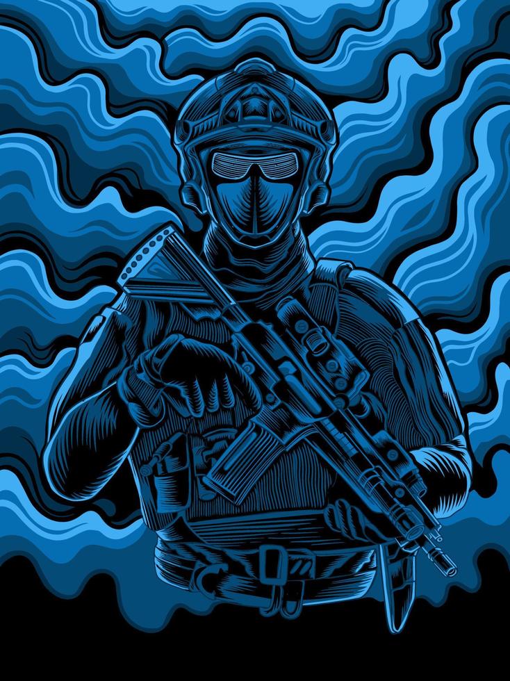 war hero design vector