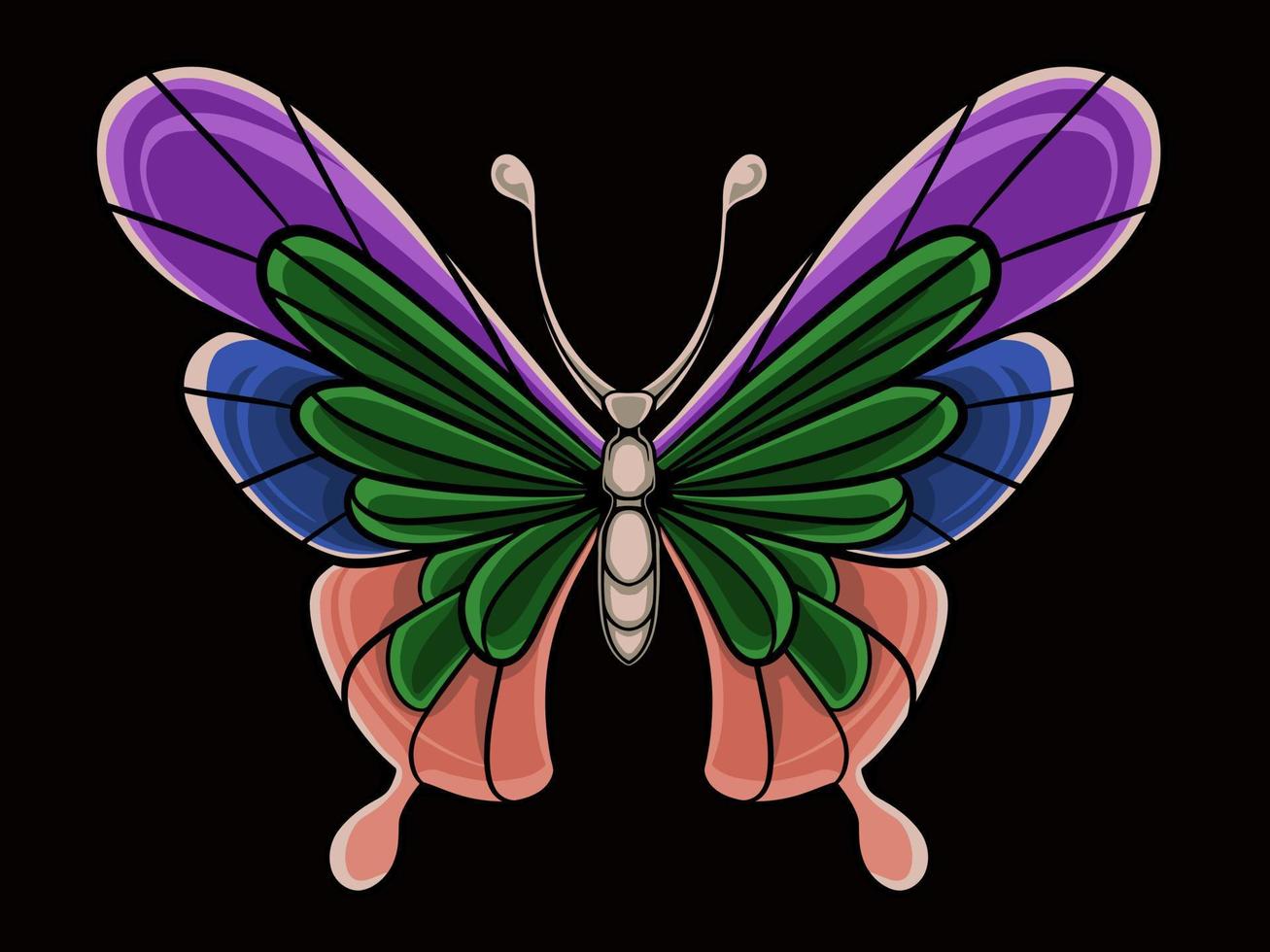 Beautiful butterfly vector design for elements