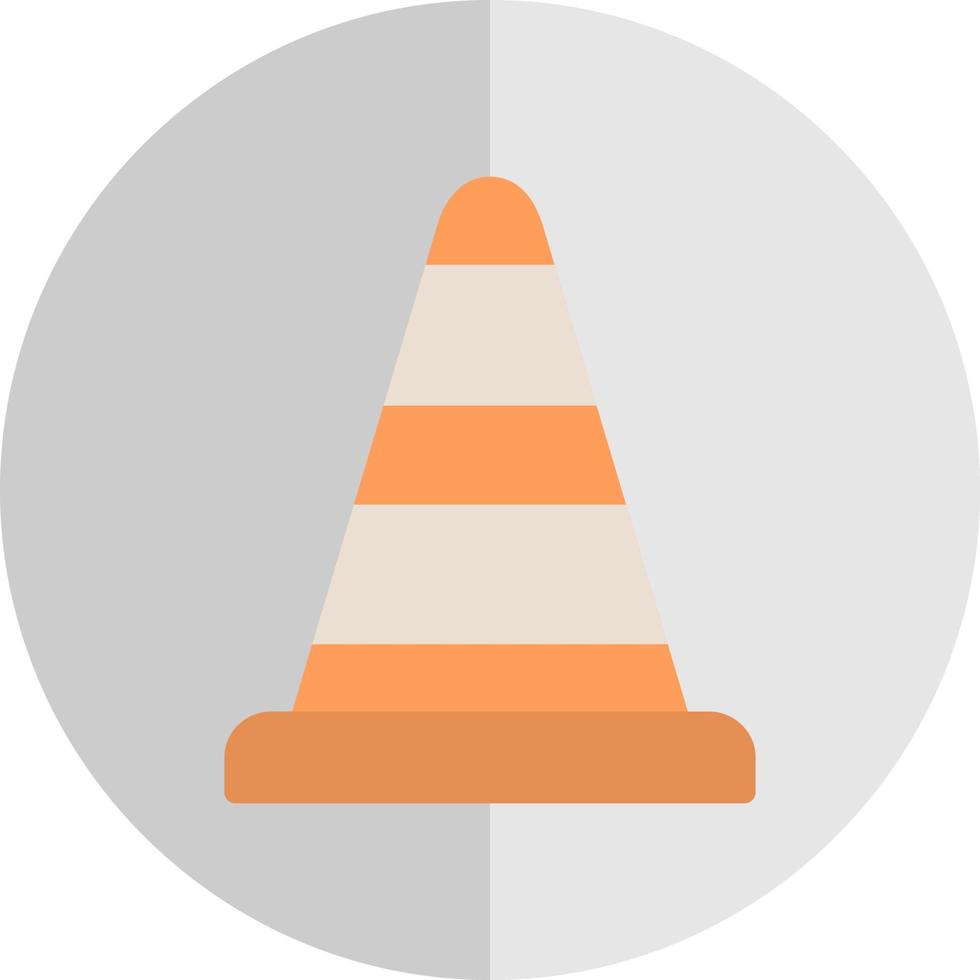 Traffic Cone Vector Icon Design