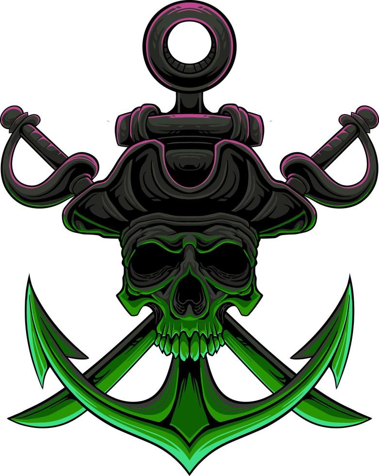 skull head vector design