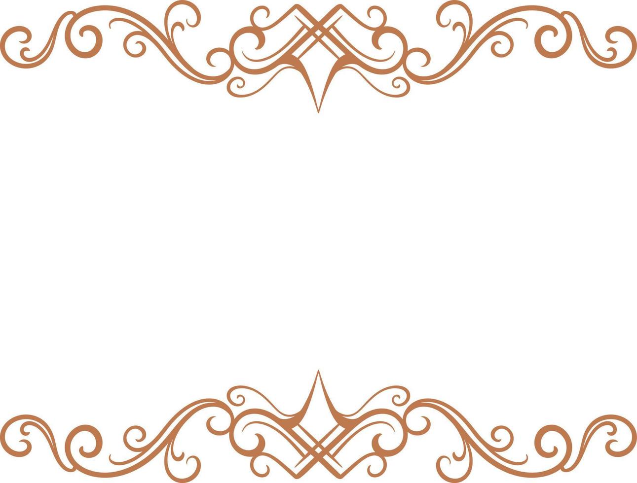 carved classic style vector wedding ornament