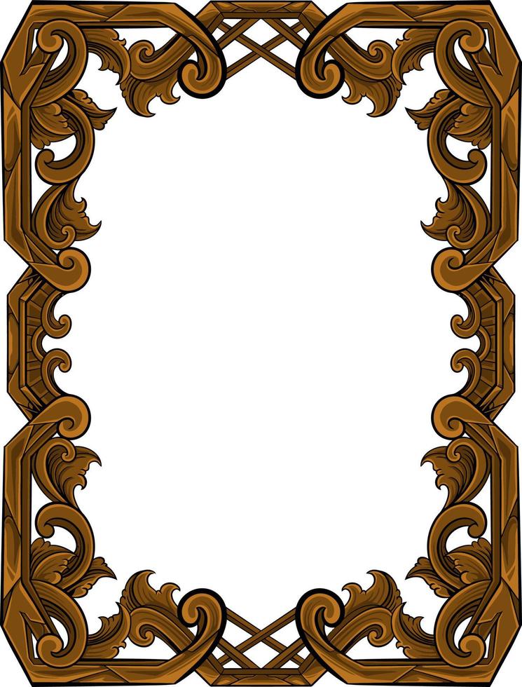 luxury ornamental classic vector engraved frame