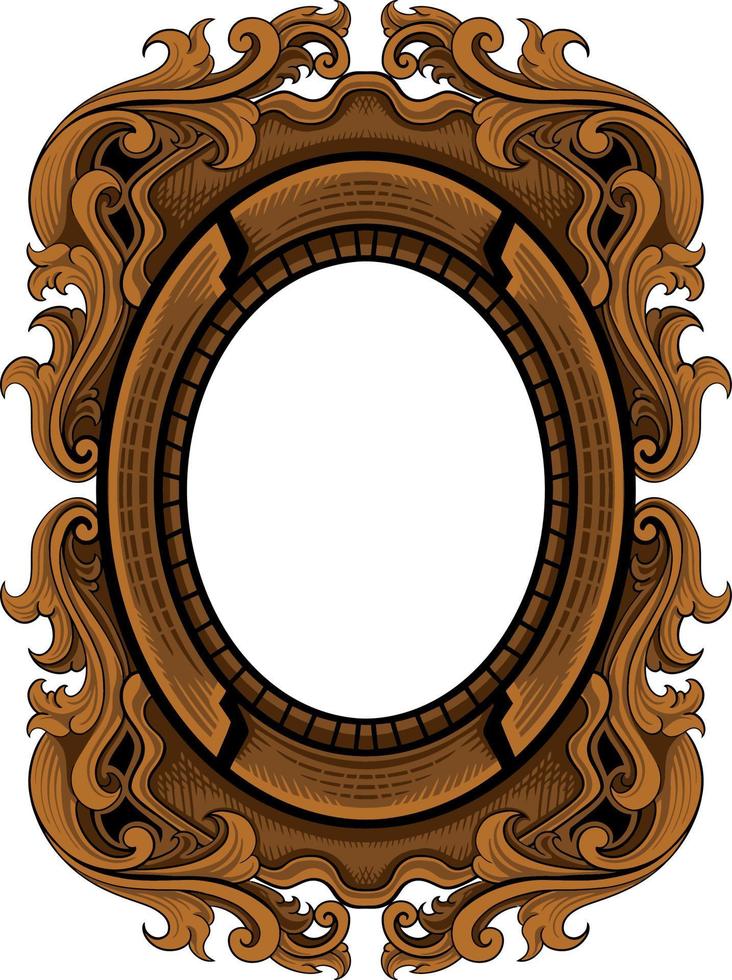 luxury ornamental classic vector engraved frame