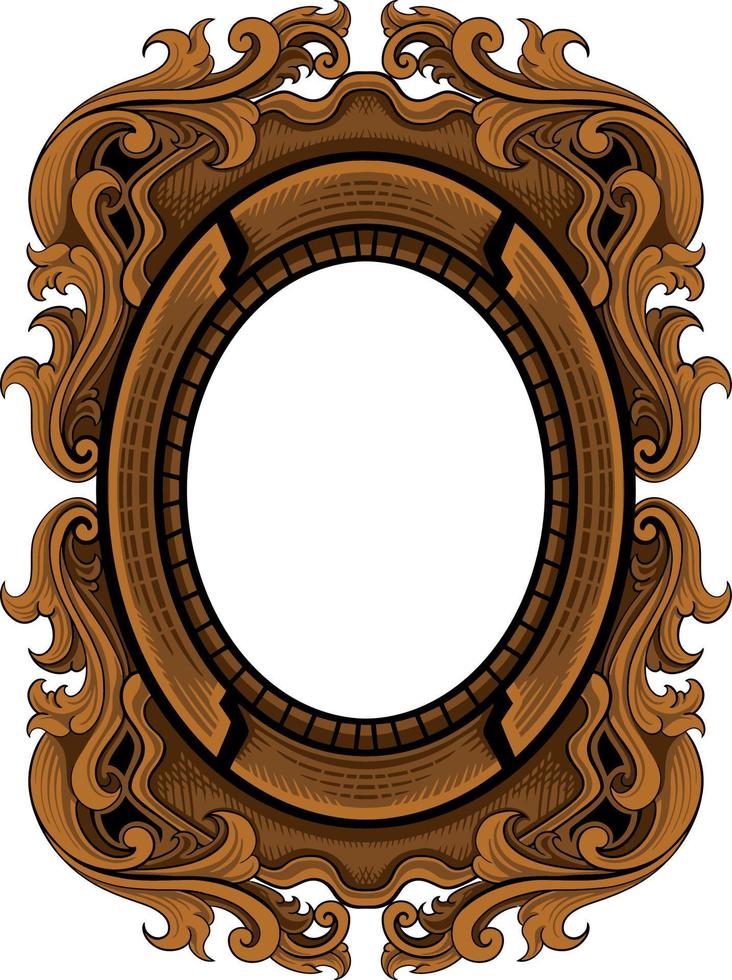 luxury ornamental classic vector engraved frame