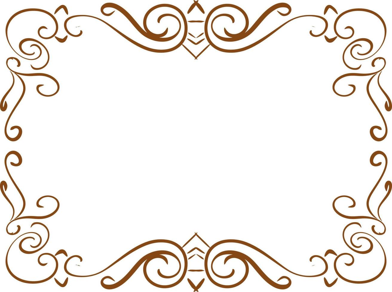carved classic style vector wedding ornament
