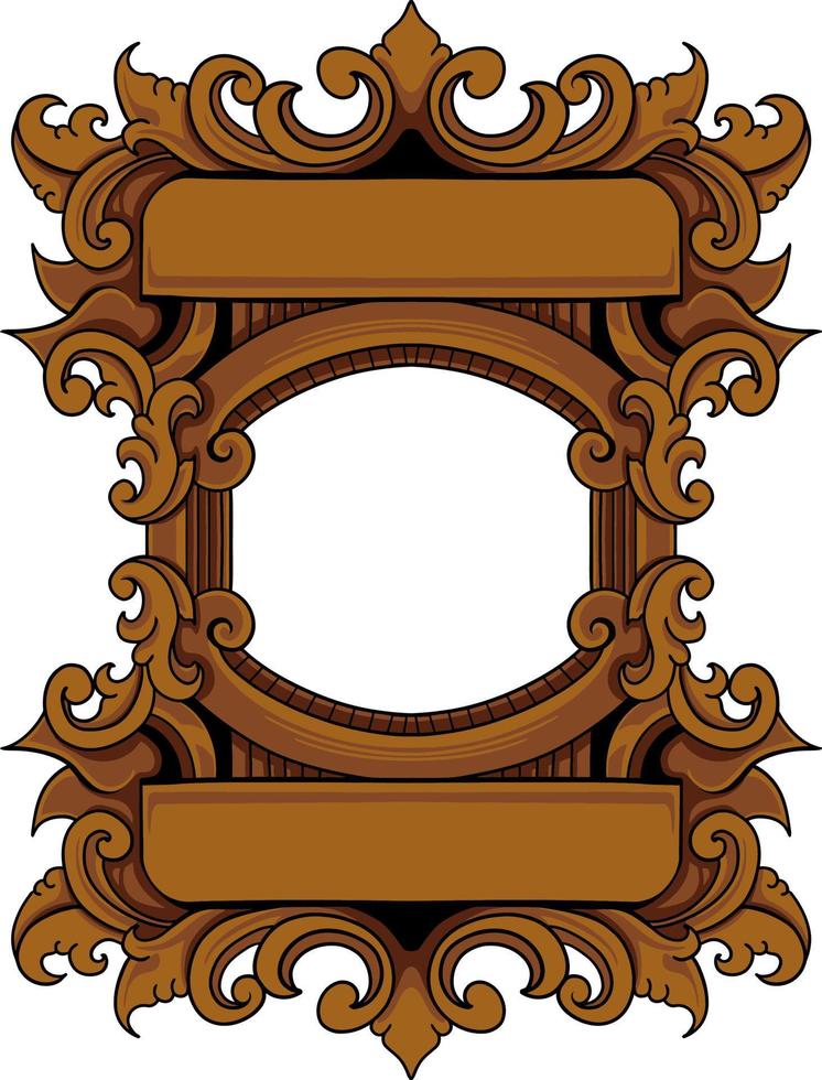 luxury ornamental classic vector engraved frame