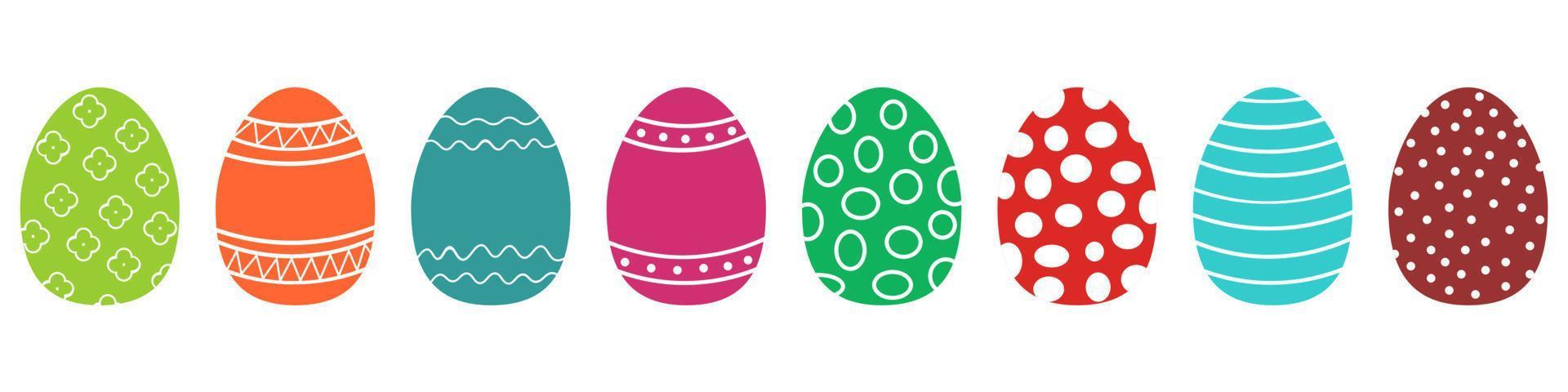 Eggs Border. Easters Design. Use for Banner, Trim, Ribbon vector