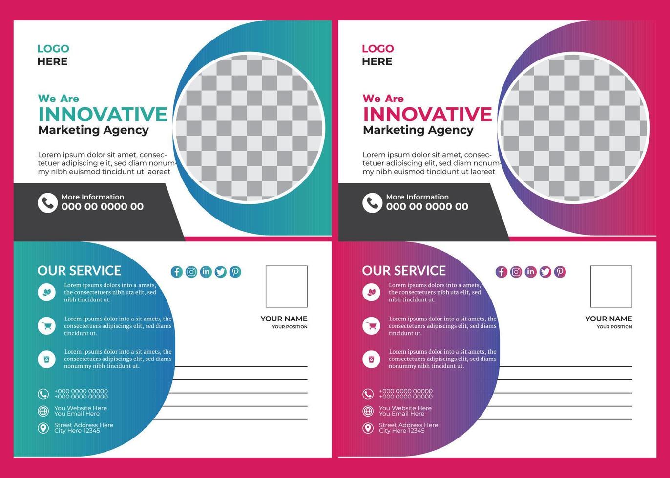 Business Email Signatures Template vector