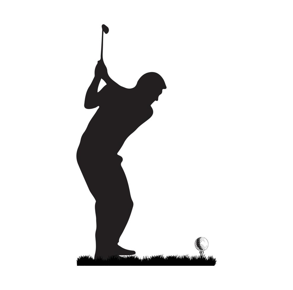 Golf vector, vector vintage golf elements collection