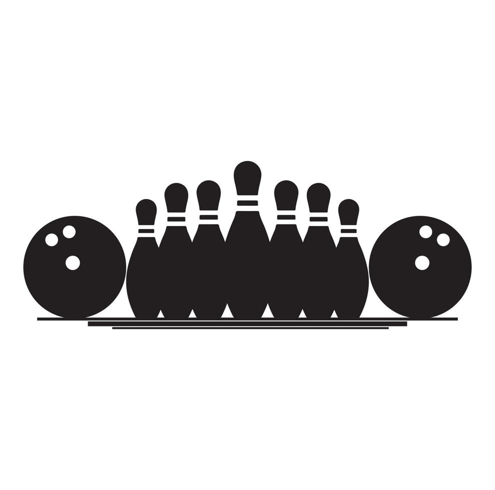 Bowling vector, vector vintage bowling club template