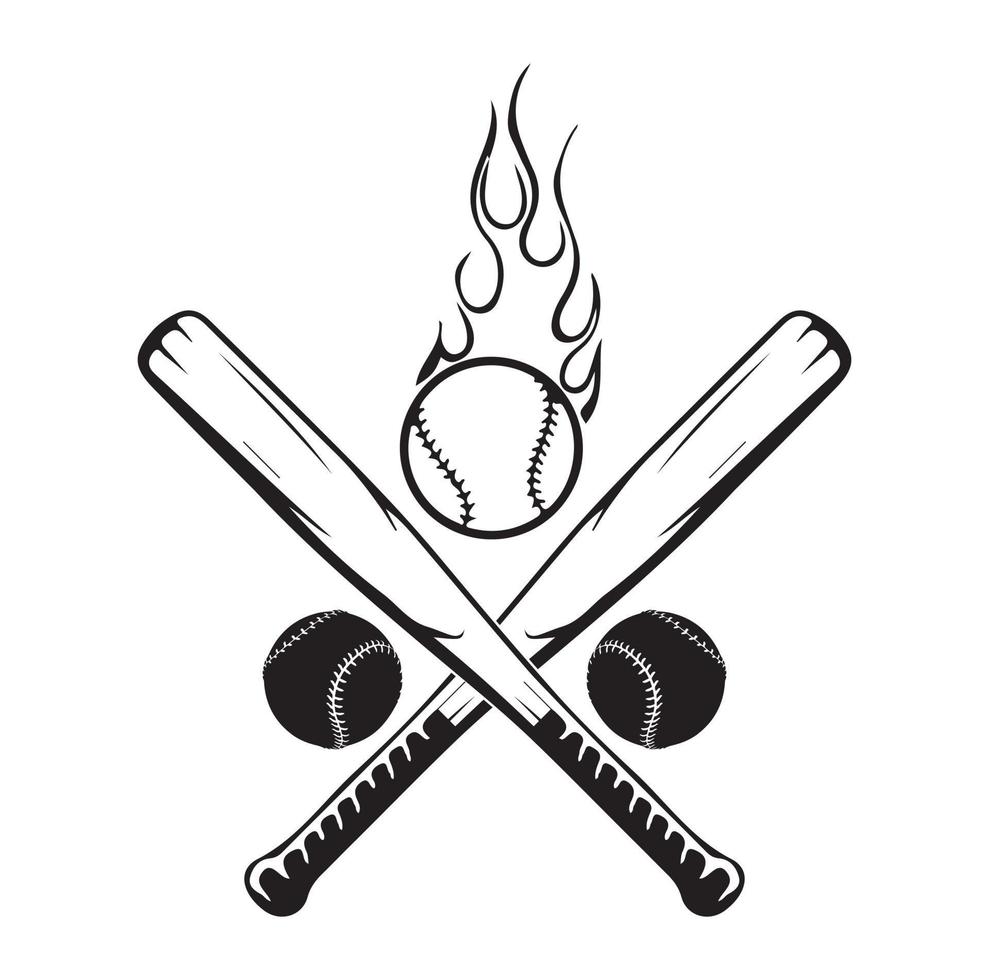 Baseball vector, vector of colored baseball badges, stickers, emblems