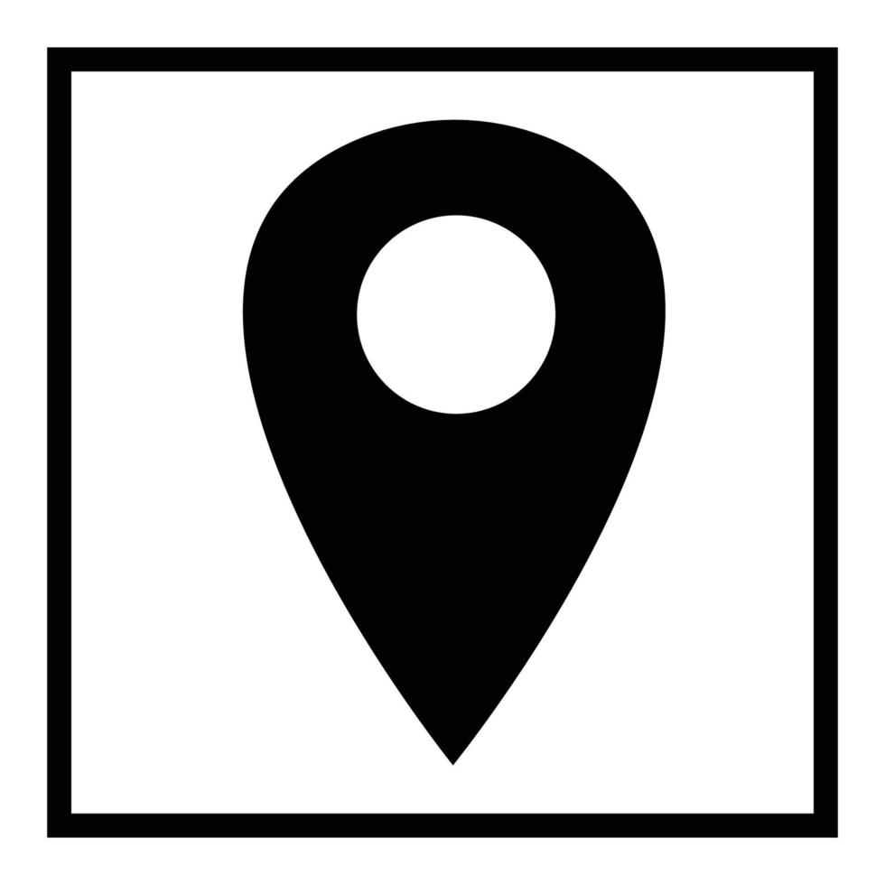 icono de pin de ubicación vector
