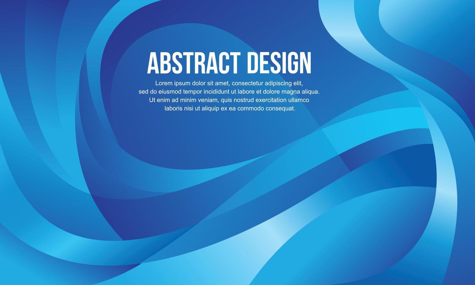 Abstract vector design for banner and background design template with blue color concept