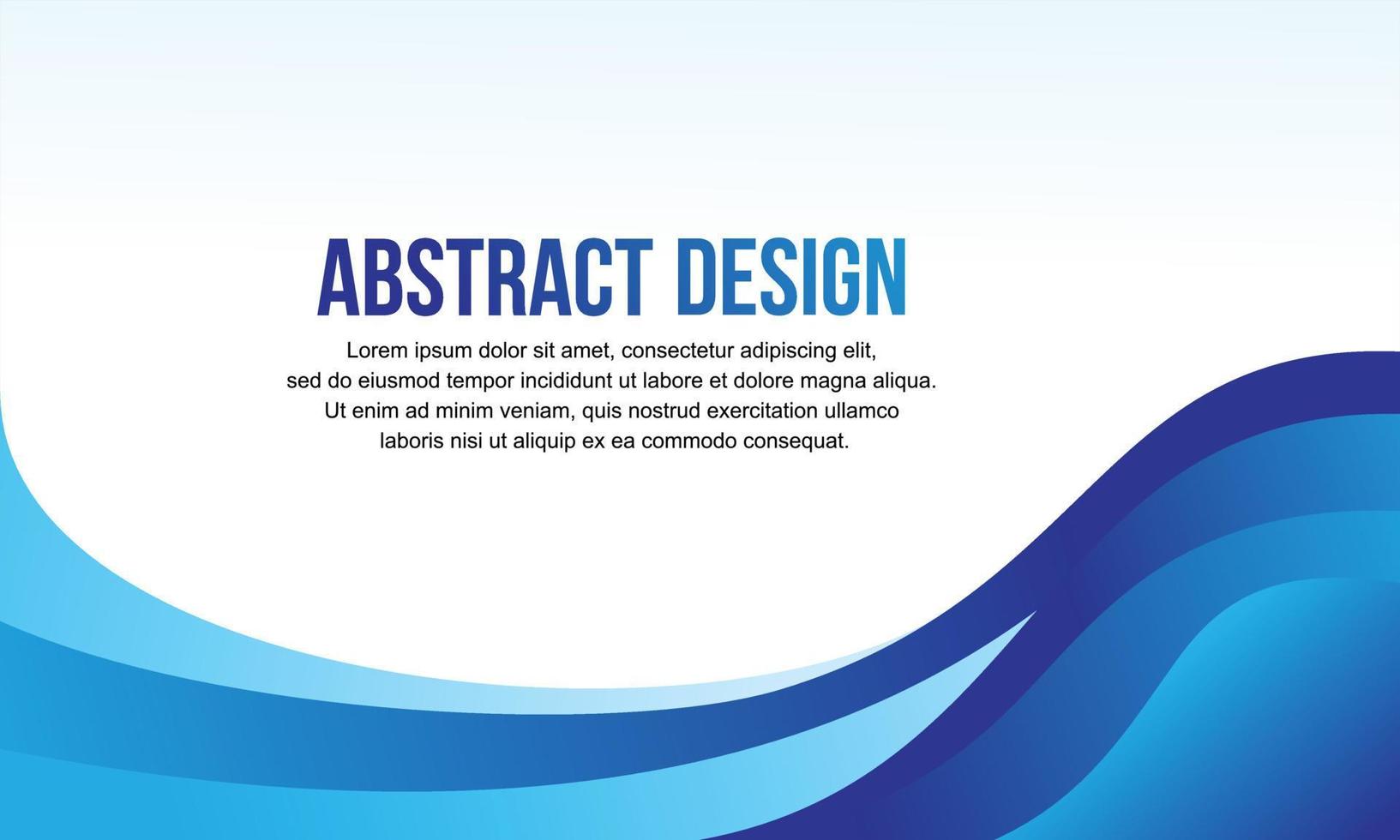 Abstract vector design for banner and background design template with blue color concept