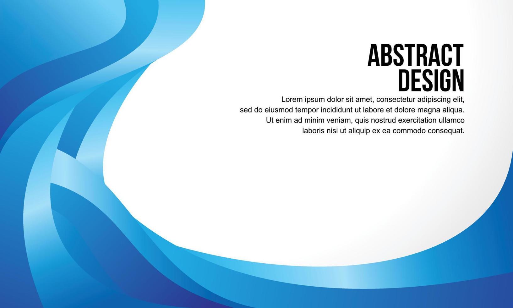 Abstract vector design for banner and background design template with blue color concept