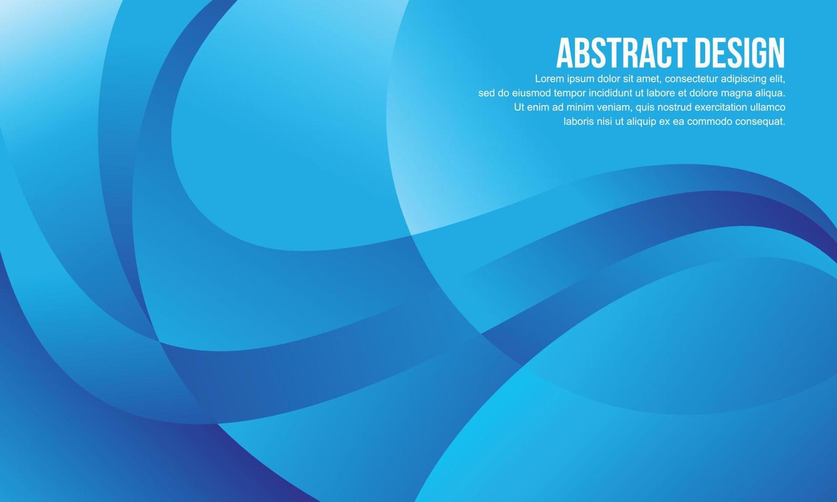 Abstract vector design for banner and background design template with blue color concept