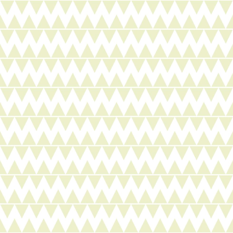 triangulos zigzag sin costura modelo blanco y cáscara de huevo colores. vector