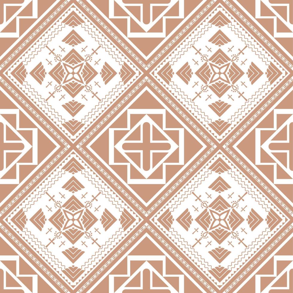 Geometric abstract vector seamless pattern antique brass color.