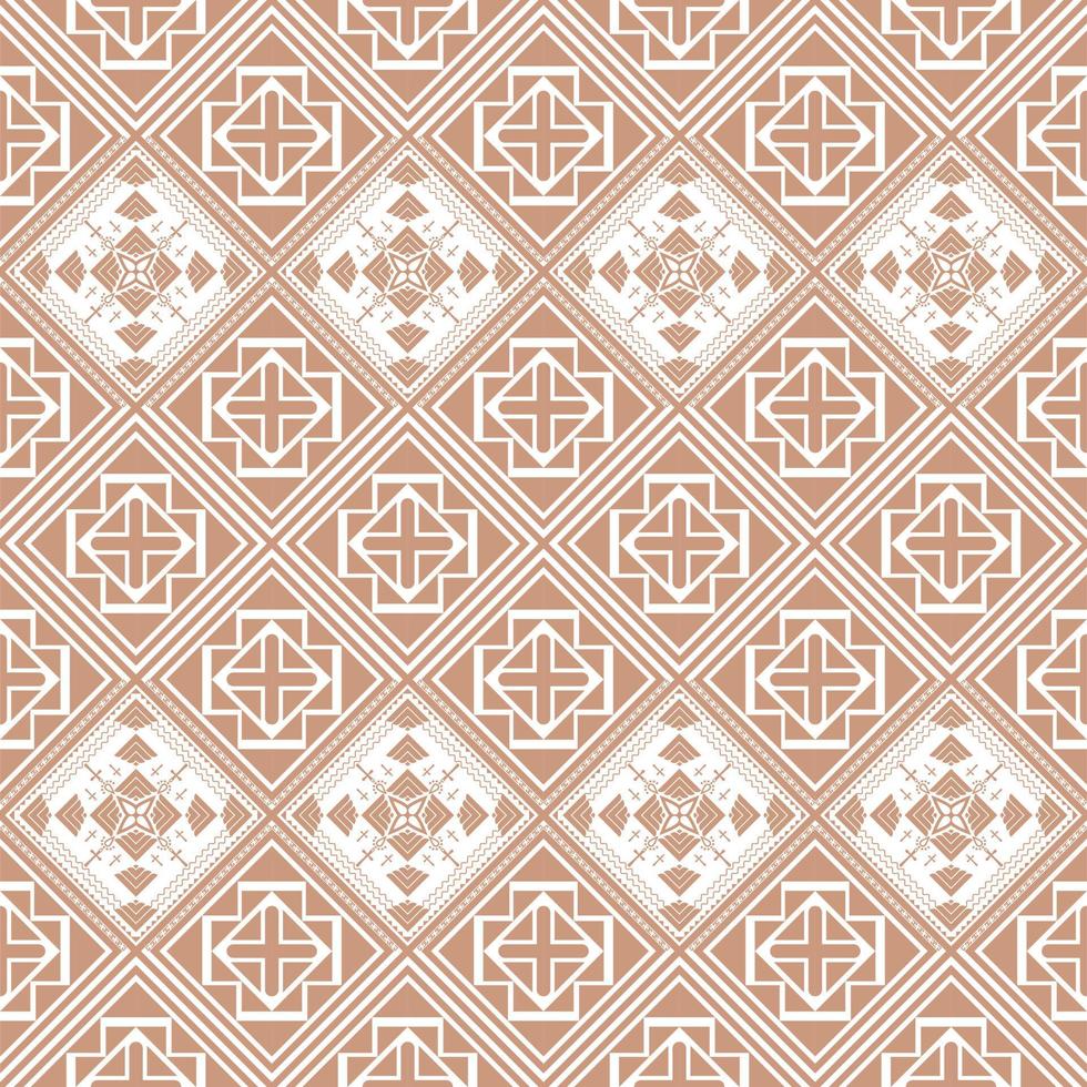 Geometric abstract vector seamless pattern antique brass color.