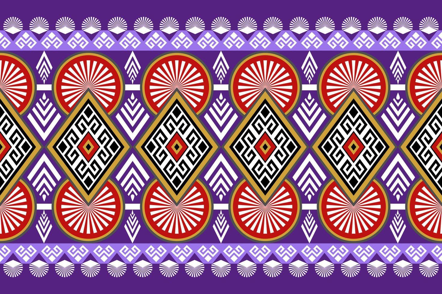 Seamless geometric ethnic oriental traditional pattern. vector