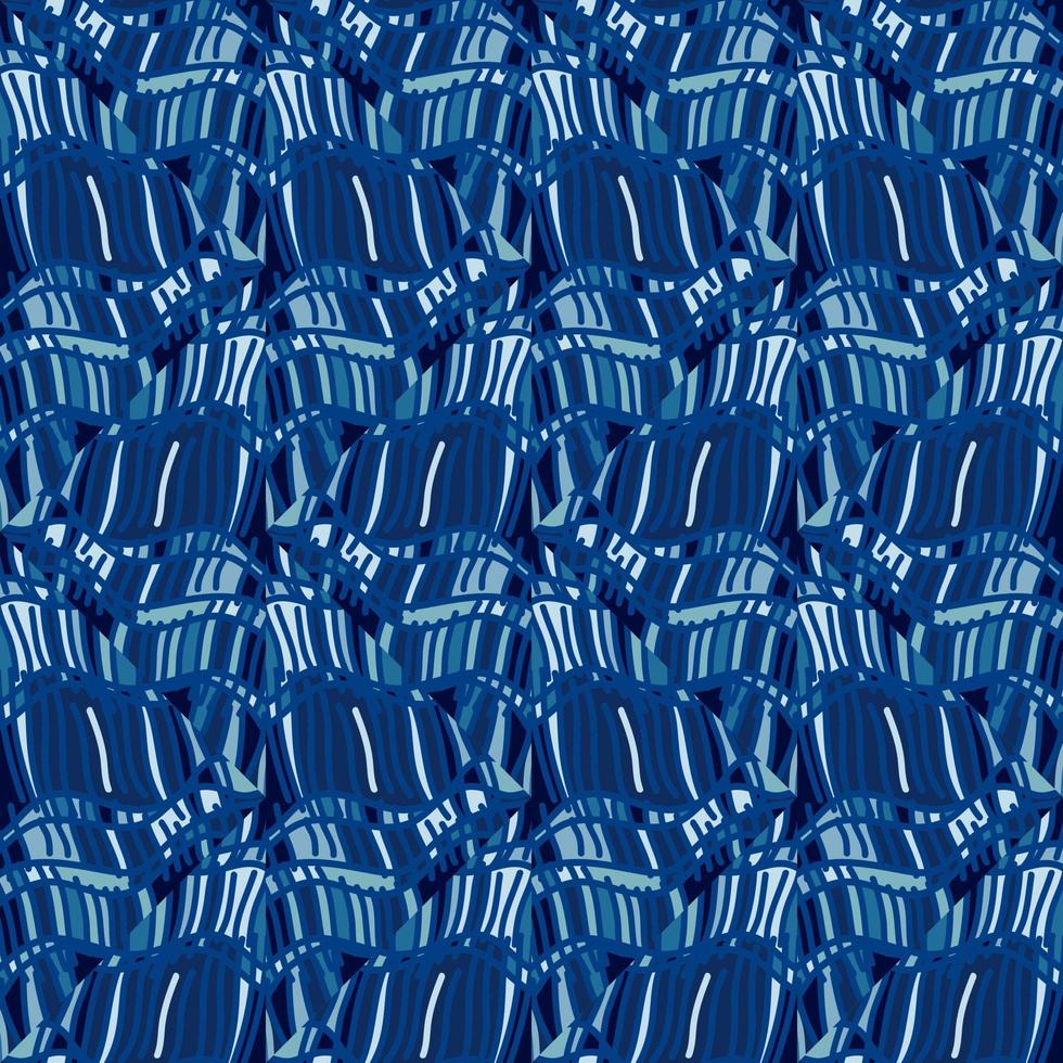 Aztec mosaic tile. Abstract tribal seamless background pattern. vector