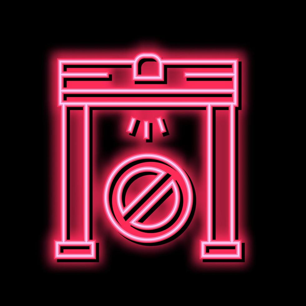 metal detector frame color icon vector illustration