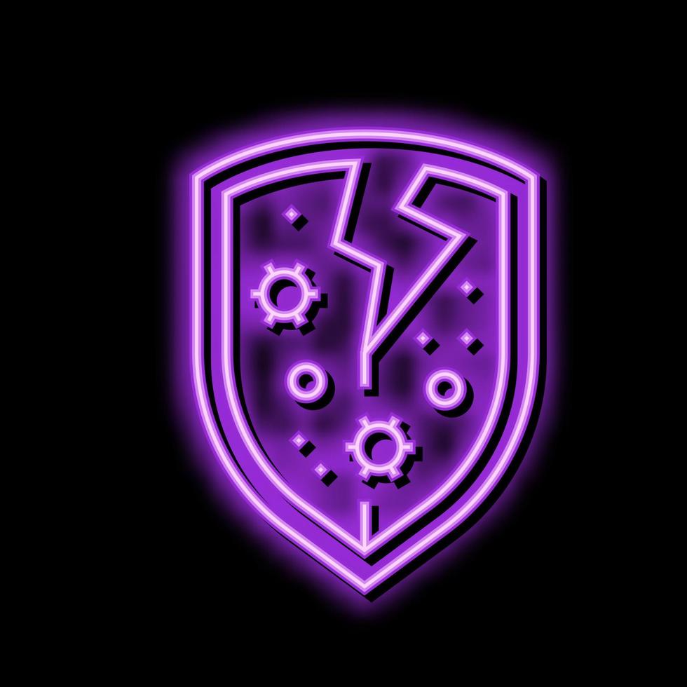 immunodeficiency hiv aids neon glow icon illustration vector