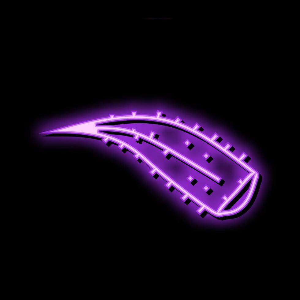 healthy aloe vera neon glow icon illustration vector