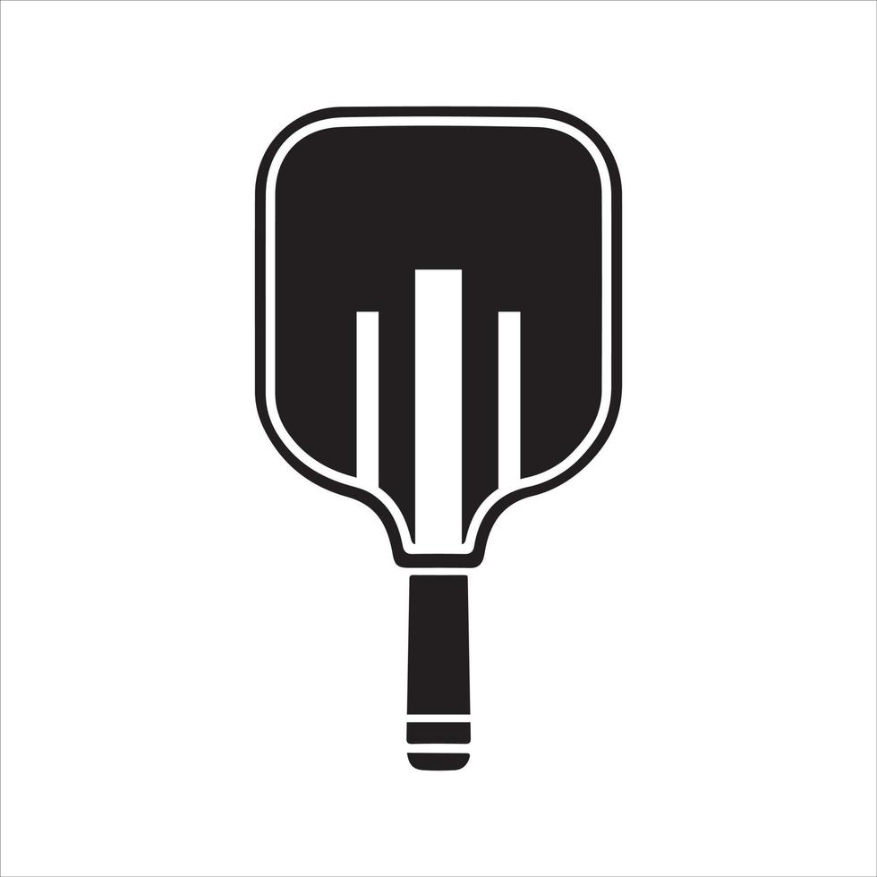 pickleball vector, vector tradicional conjunto de equipo para jugando pickleball