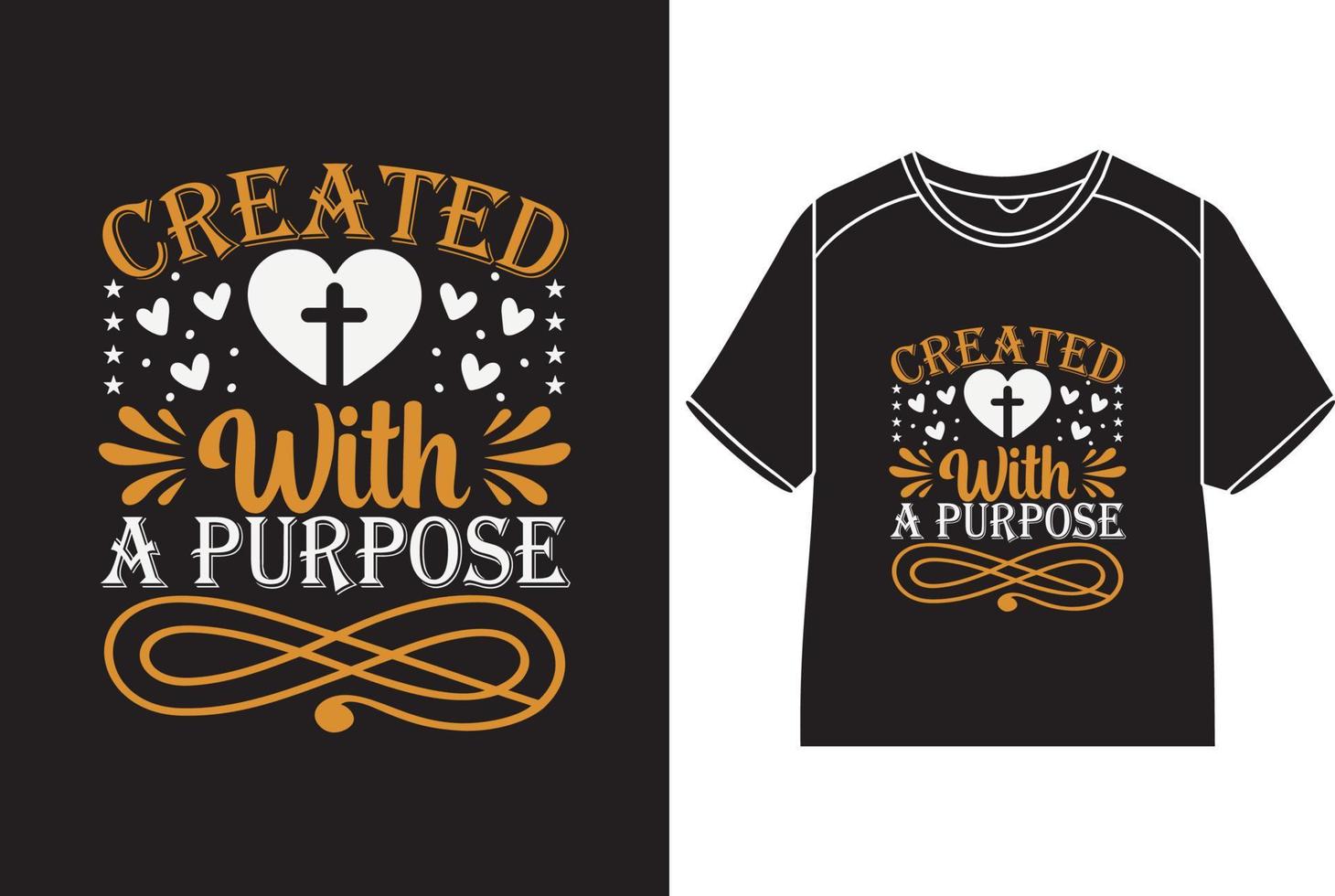 Created with a purpose vector