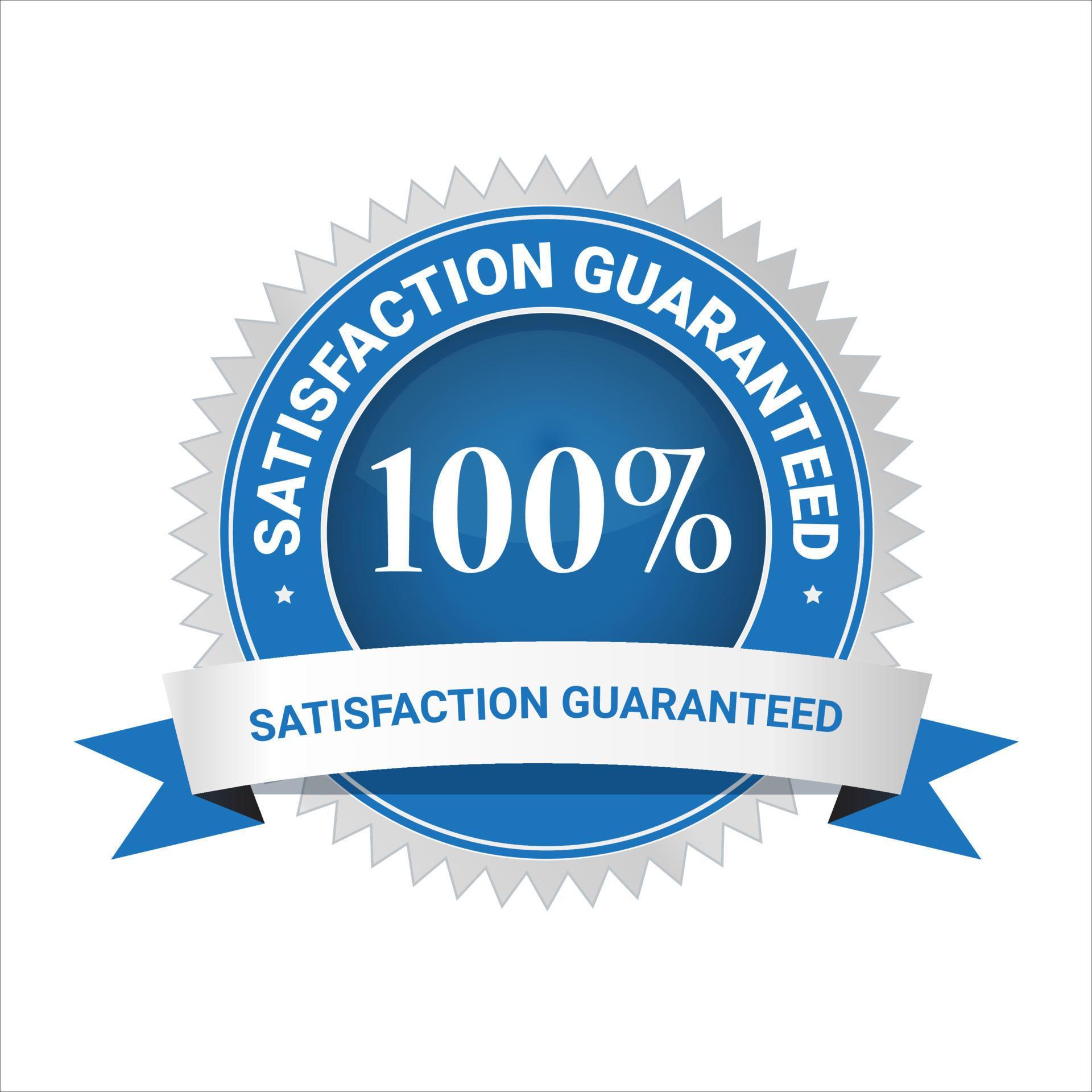 The Satisfaction Guaranteed Concept Is Typically Successful When Marketing satisfacción garantizado logo. satisfacción garantizar insignias