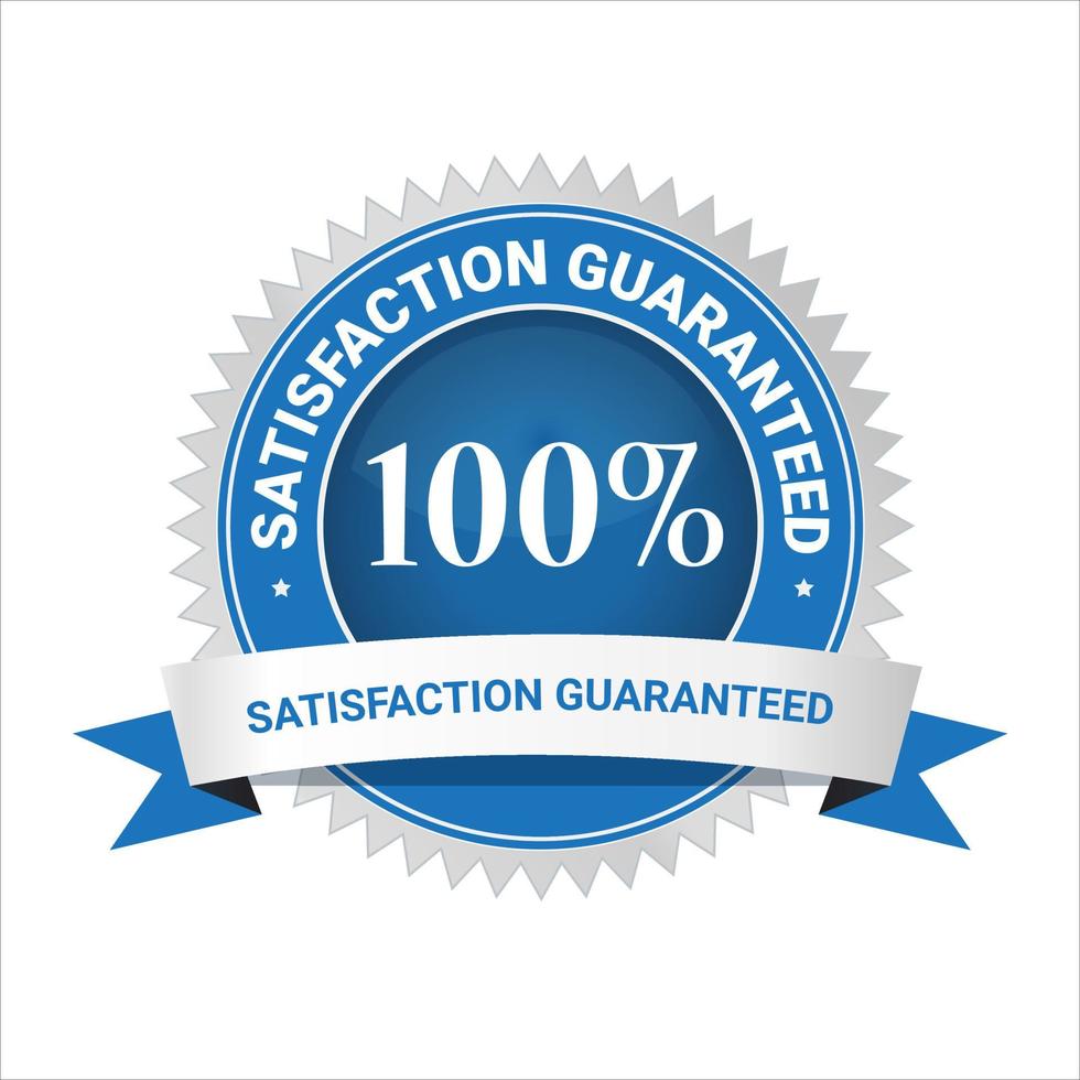 Satisfaction guaranteed logo. Satisfaction Guarantee badges vector