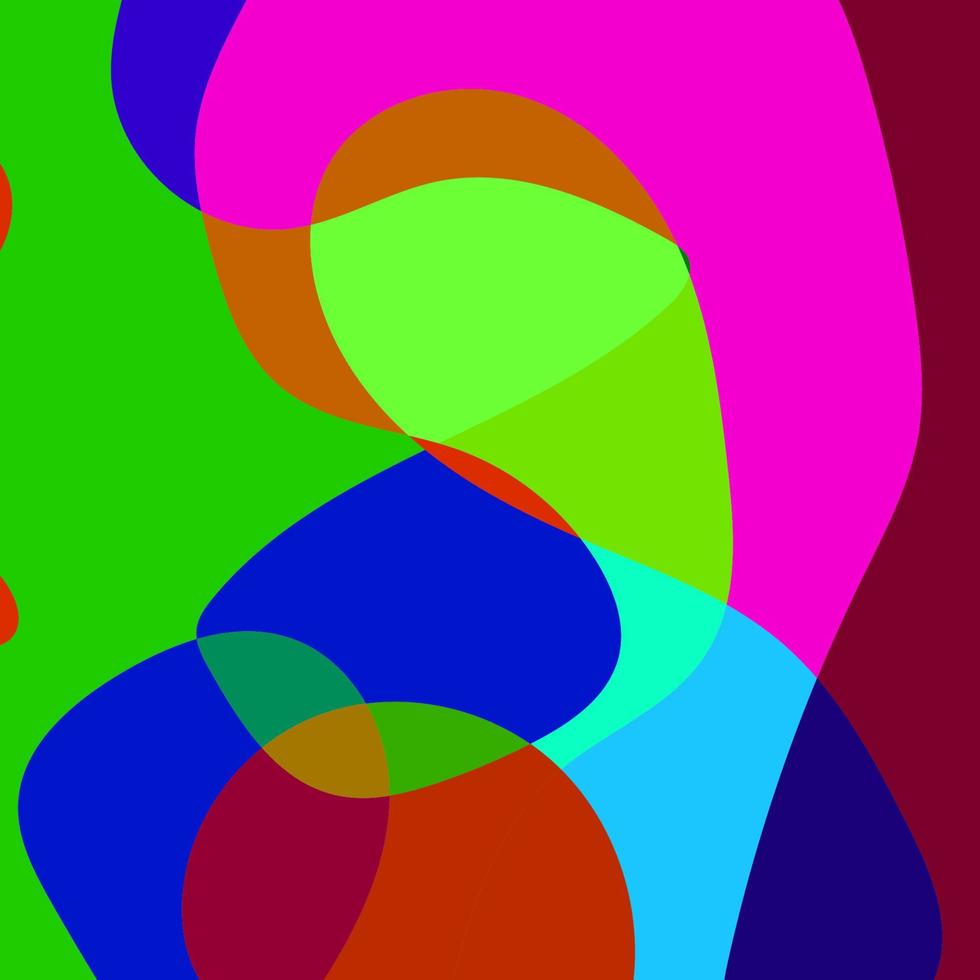 square design template with fluid colorful abstract vector