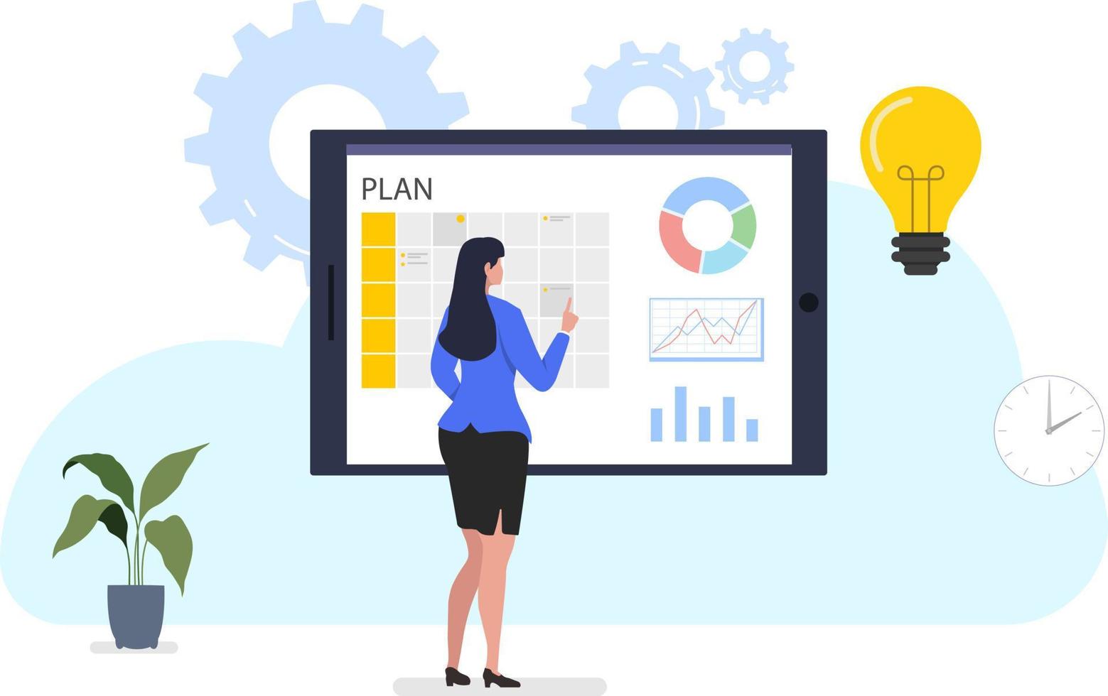 A woman's guide to planning vector