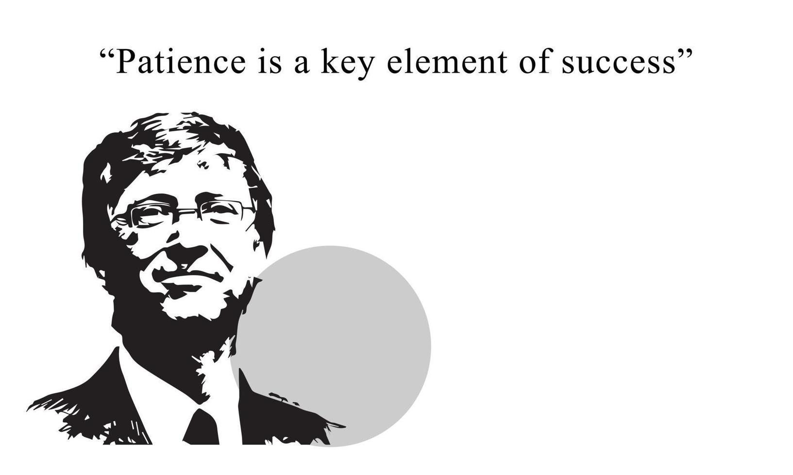 bill gates quote vector