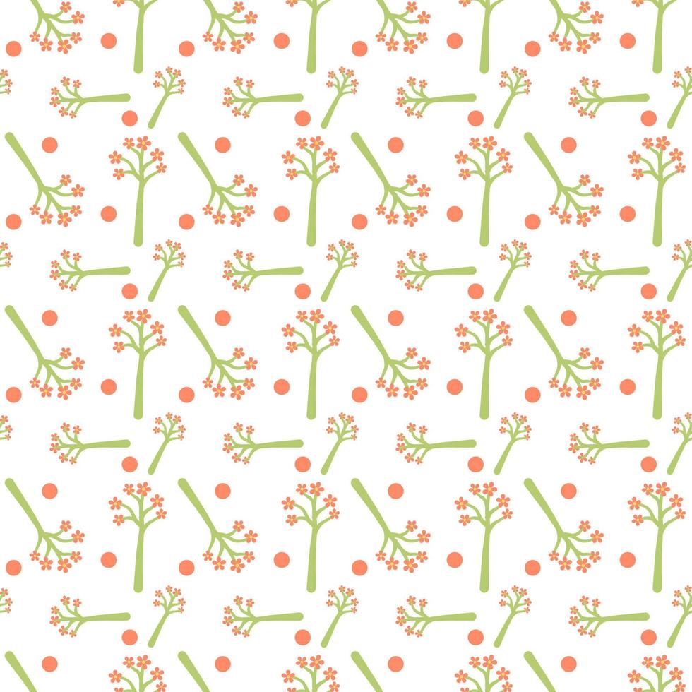 Flower pattern seamless vector
