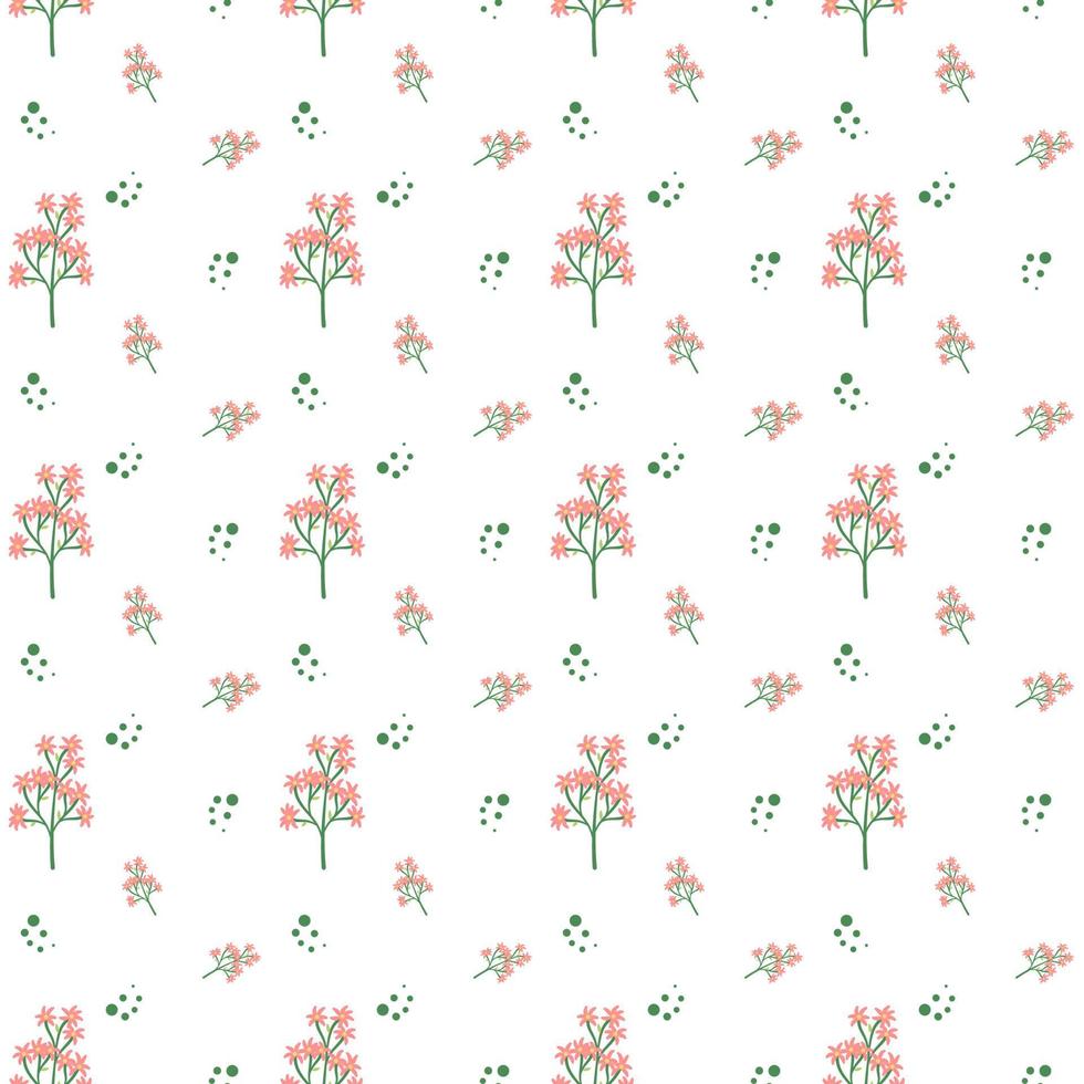 Flower pattern seamless vector