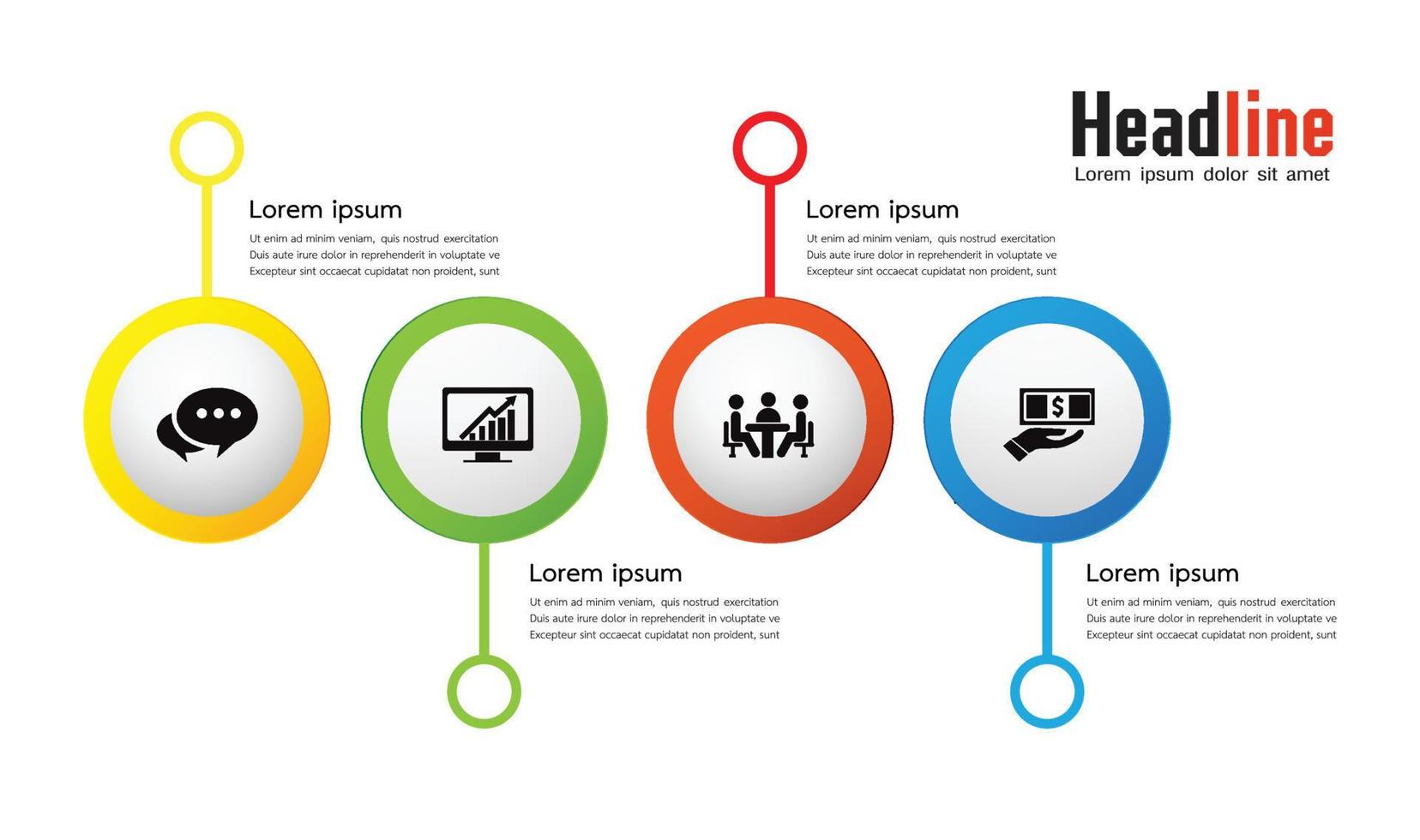 steps infographics ,Business concept, workflow layout vector