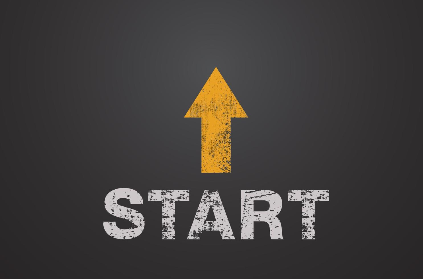 The starting point, Business target, Sign start and an arrow , Vector illustration.