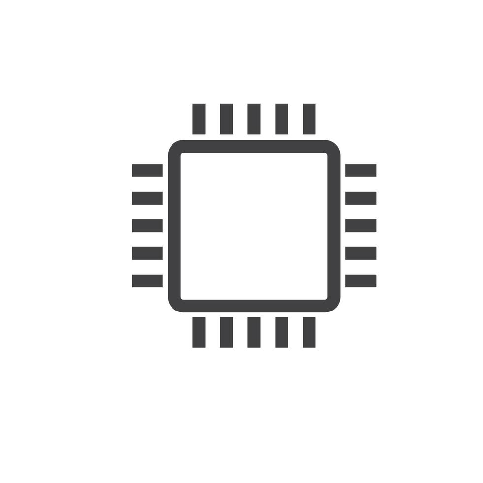 chip icon vector concept design element template