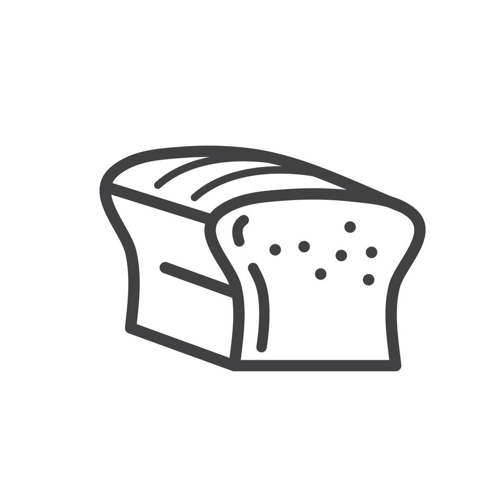 bread line icon vector element concept design template