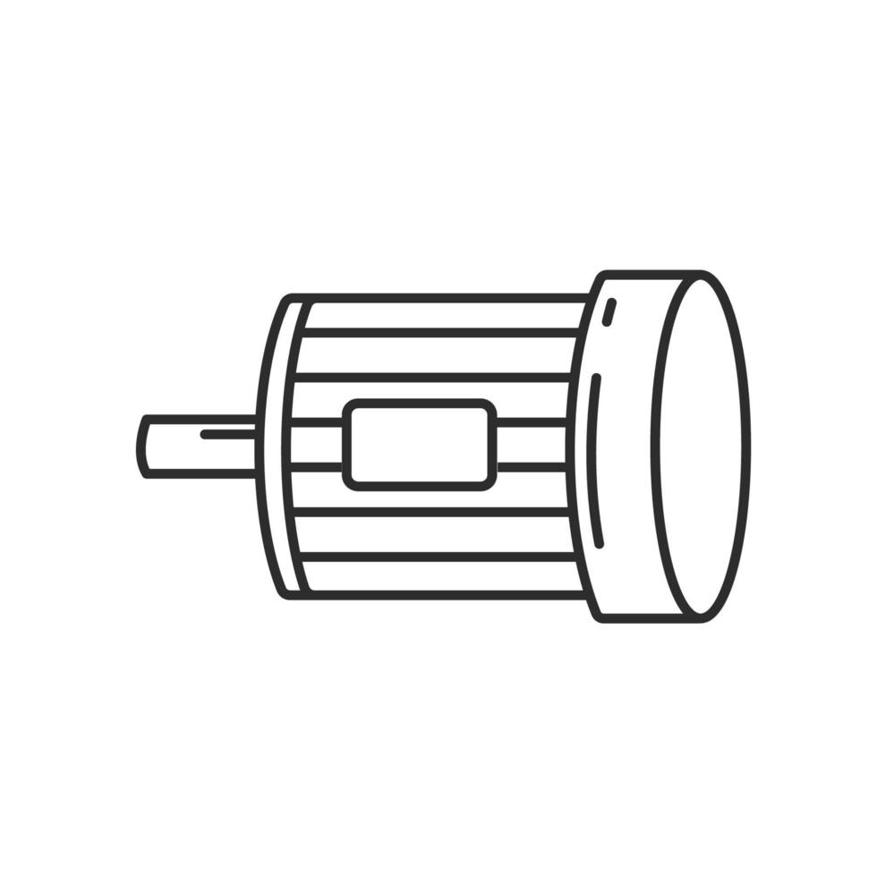 generator motor line  icon vector concept design template