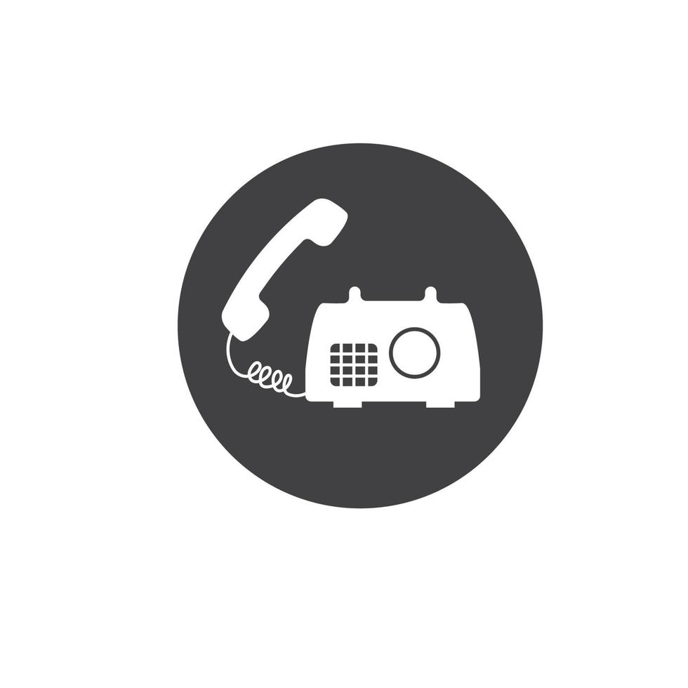 phone call centre icon vector concept design template