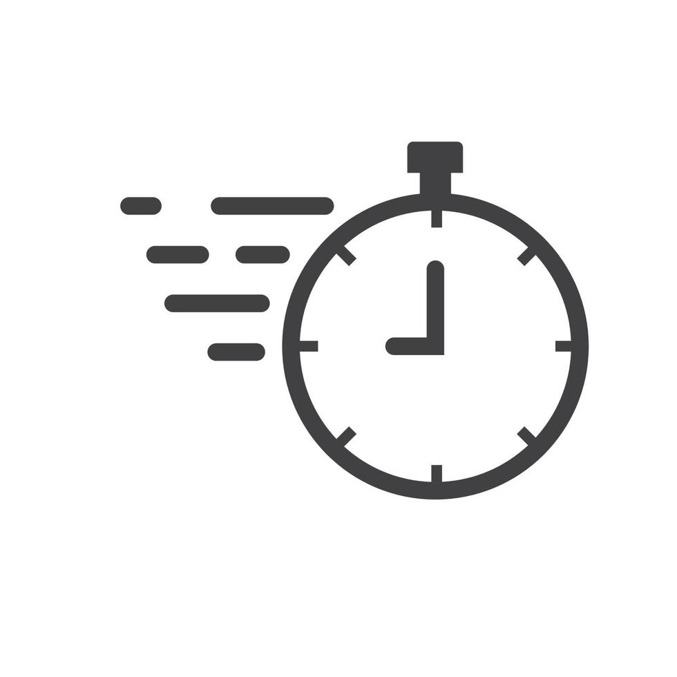 fast stopwatch icon of fast responsibility concept design element  template vector