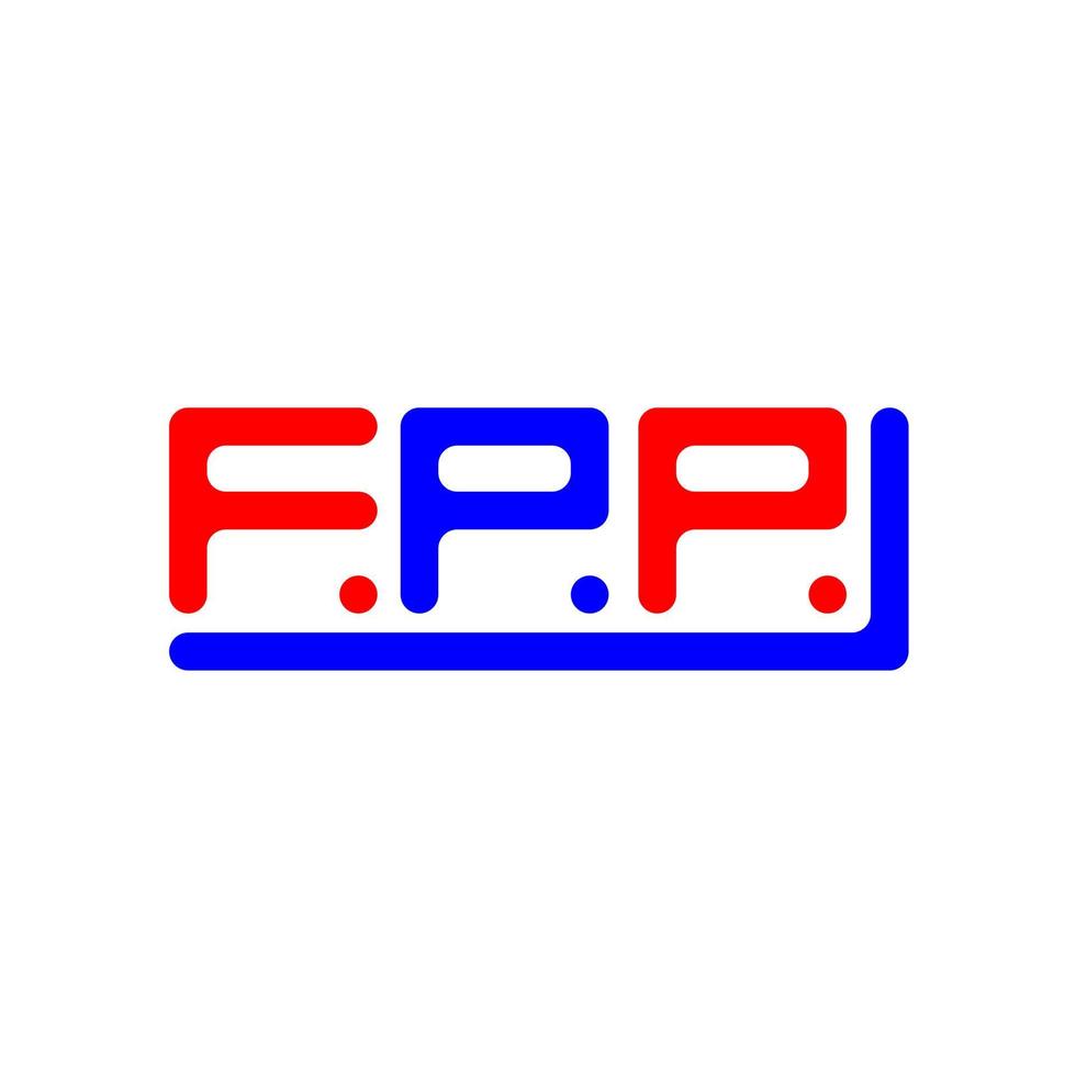 FPP letter logo creative design with vector graphic, FPP simple and modern logo.