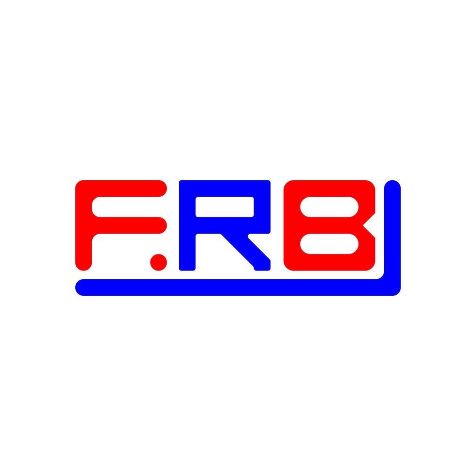 FRB letter logo creative design with vector graphic, FRB simple and modern logo.