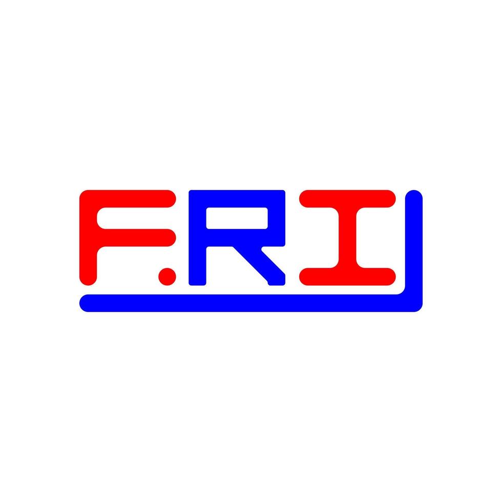 FRI letter logo creative design with vector graphic, FRI simple and modern logo.