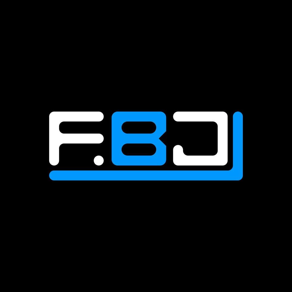 fbj letra logo creativo diseño con vector gráfico, fbj sencillo y moderno logo.